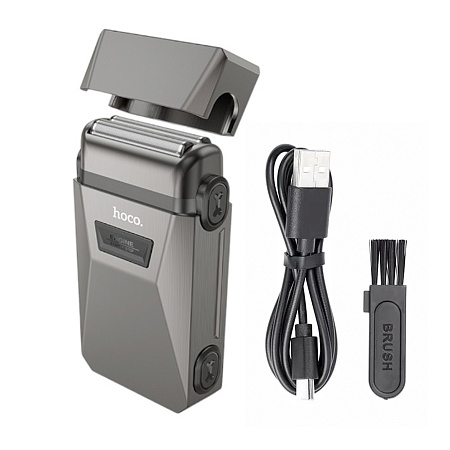 Электробритва с двойным лезвием HP31, Hoco, серый