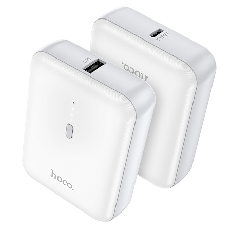 Универсальный Доп. Аккумулятор 5000mAh, J96, HOCO, выход 1 USB (5V/2.0A), белый