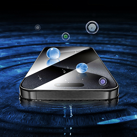 Защитное стекло для iPhone 16 Pro, A39, HOCO, Engraved 3D HD tempered glass 0.15mm, черное
