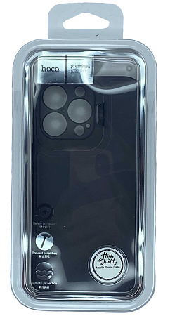 Чехол силиконовый для iPhone 13 Pro (6.1), Lens bracket series, HOCO, матовый черный