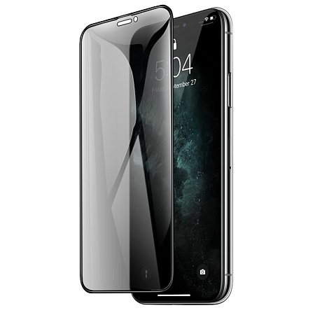 Защитное стекло на iPhone XS Max/11 Pro Max (G11), HOCO, Full screen HD privacy protection tempered glass, черное