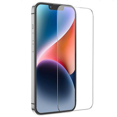 Защитное стекло для iPhone 15/16, G1, HOCO, Flash attach full screen silk screen HD tempered glass, черное