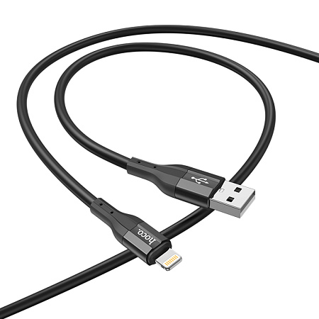 USB дата кабель Lightning, HOCO, X72, 1м, силиконовый, черный