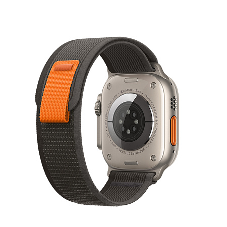 Ремешок на руку для Apple Watch 38/40/41/42 мм, HOCO, WA14, нейлоновый, черный с серым