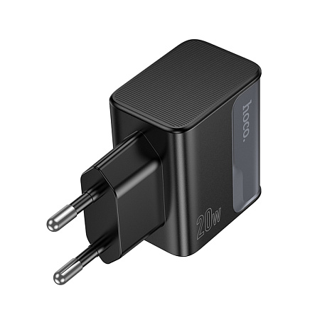 Сетевое зарядное устройство, 1 PD 20W + 1 USB 3.0 QC (CS71A), HOCO, черный