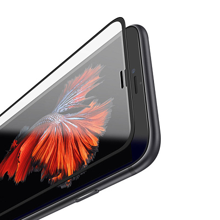 Защитное стекло для iPhone 6 Plus/6S Plus (A11), HOCO, Narrow Edges 3D, черное