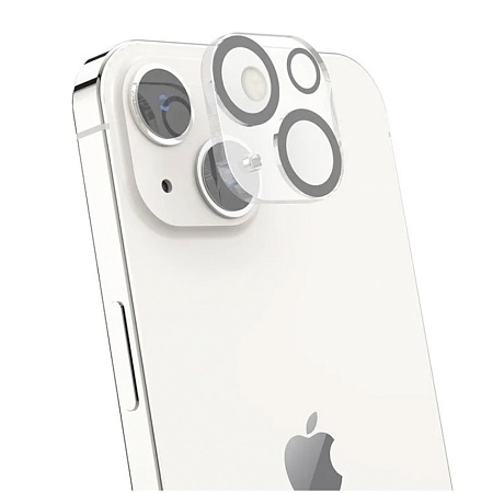 Защитное стекло на iPhone 14/14 Plus, G13, HOCO, на заднюю камеру, черное