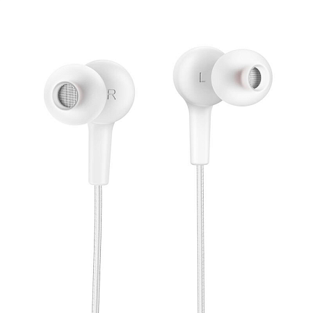 Проводные наушники M78 El Placer universal earphones , HOCO, белые