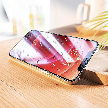 Защитное стекло на iPhone 12 Pro Max (6.7) G14, HOCO, Guardian shield series full-screen HD tempered glass, черное