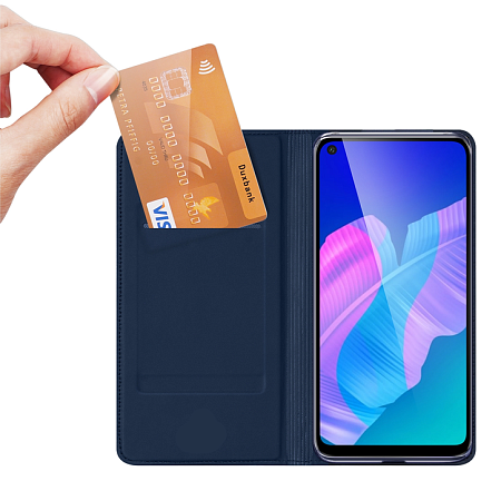 Чехол-книжка для Samsung Galaxy A02S, DU DU, боковой, синий