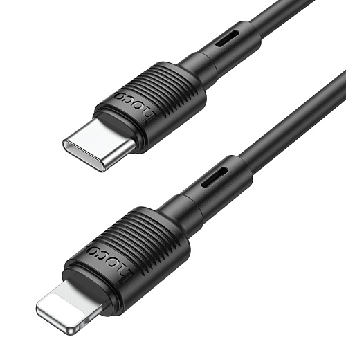 Кабель Lightning to Type-C (PD), HOCO, X83, 1м, черный
