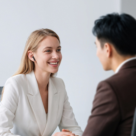 Беспроводные наушники EQ27, HOCO, вакуумные, шумоподавление ANC+ENC, металлический серый