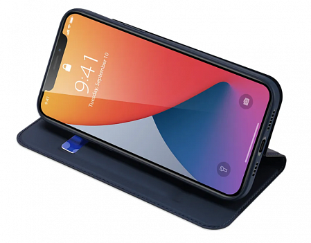 Чехол-книжка для iPhone 12 Pro Max (6.7), DU DU, боковой, синий