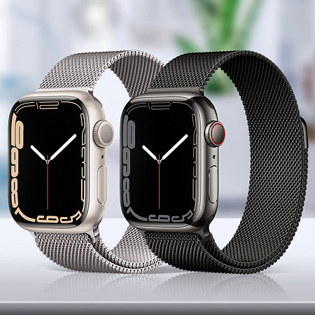 Ремешок на руку для Apple Watch 44/45/46/49 мм, HOCO, WA03, Milanese loop, серый