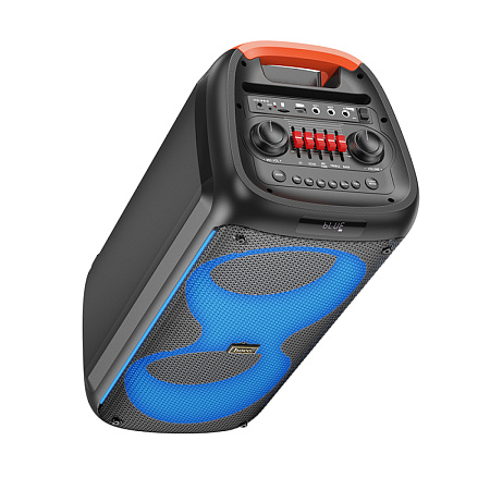 Колонка HA7, +2 беспроводных микрофона, Leader wireless dual-mic outdoor BT speaker, HOCO, черная