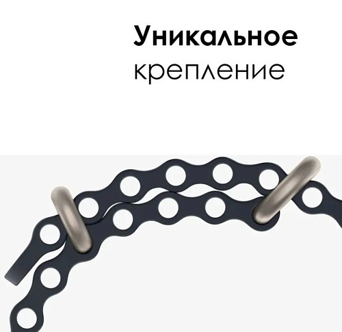 Ремешок на руку для Apple Watch 42/44/45/49 мм, силиконовый ребристый, желтый