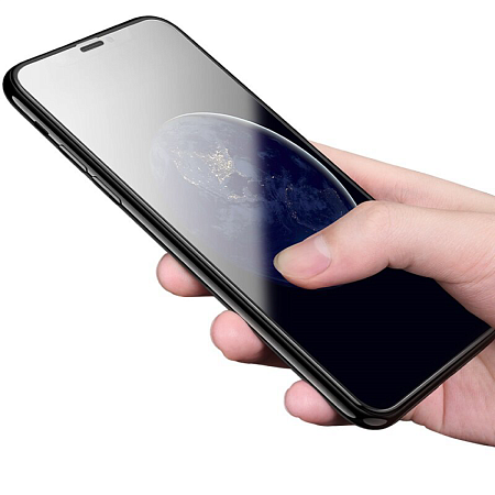 Защитное стекло на iPhone XS Max/11 Pro Max (G5), HOCO, Full screen silk screen HD, черное