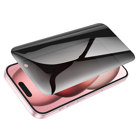 Защитное стекло для iPhone 15 Pro Max, A38, HOCO, 360-degree Privacy, черное