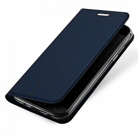 Чехол-книжка для Samsung J330F Galaxy J3 (2017), DU DU, боковой, синий