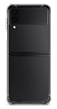 Чехол-накладка для Samsung Galaxy Z Flip 4, усиленные края, X-CASE, прозрачный