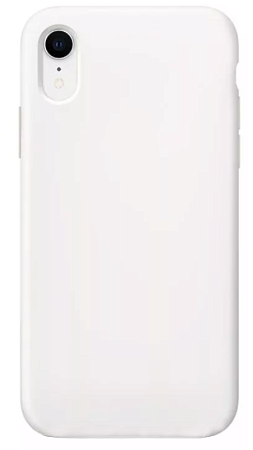 Чехол - накладка для iPhone XR, Silicon Case, без лого, белый