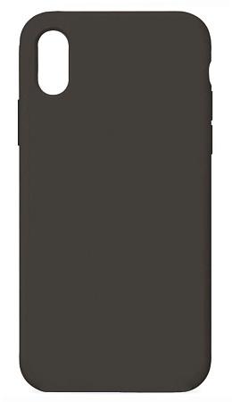 Чехол-накладка для iPhone X/XS, Silicon Case, без лого, какао