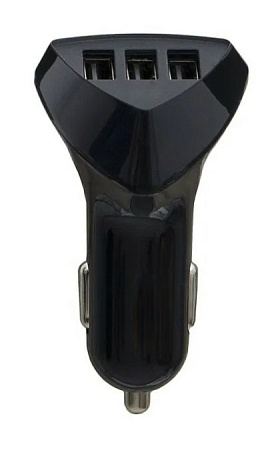АЗУ 3 USB 2A, черый