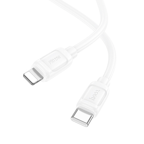 Кабель Lightning to Type-C (PD), HOCO, X115, 27W, 1 метр, цвет белый