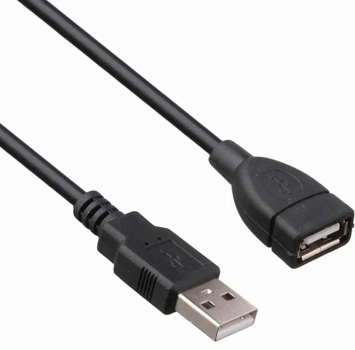 Кабель USB 2.0 удлинитель 5М, черный