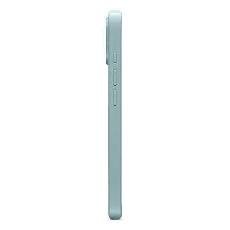 Чехол-накладка для iPhone 16 Pro, глянцевый, магнитный (MagSafe), без лого, X-CASE, бирюзовый