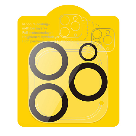 Защитное стекло на iPhone 13 Pro (6.1)/13 Pro Max (6.7) G13, HOCO, на заднюю камеру, черное