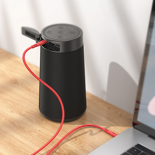 AUX Audio кабель 3,5 мм, UPA24, HOCO, красный