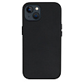 Чехол-накладка для iPhone 15, экокожа, магнитный (MagSafe), без лого, X-CASE, черный