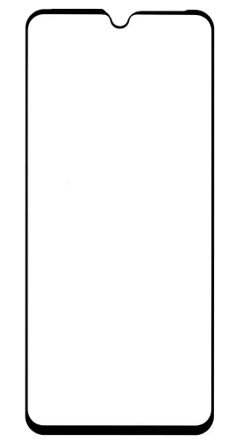 Защитное стекло на Vivo Y33S/Y35, черное, X-CASE