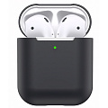 Чехол силиконовый для Airpods 1/Airpods 2 case, X-CASE, черный
