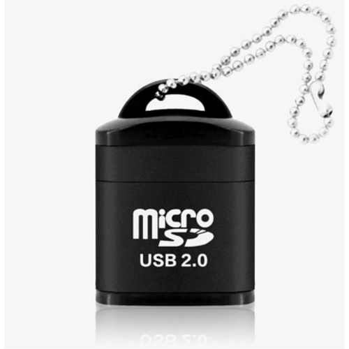 Картридер Micro SD, компактный переходник, X-CASE, цвет черный