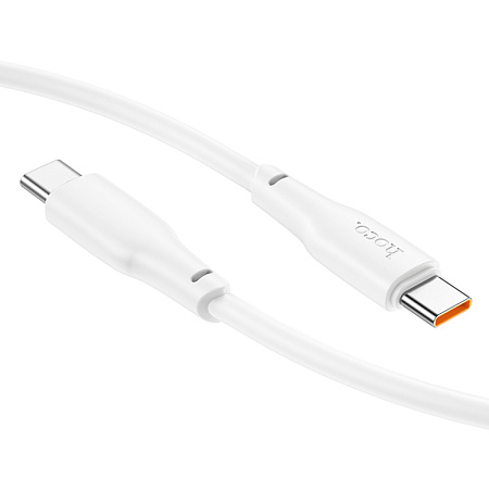 Кабель Type-C на Type-C, HOCO, X93, 1м, 100W, белый