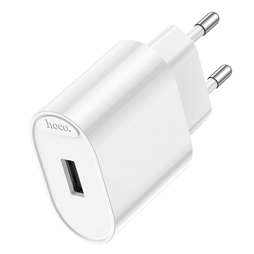 Сетевое зарядное устройство, 1 USB 10.5W (C109A), HOCO, белый