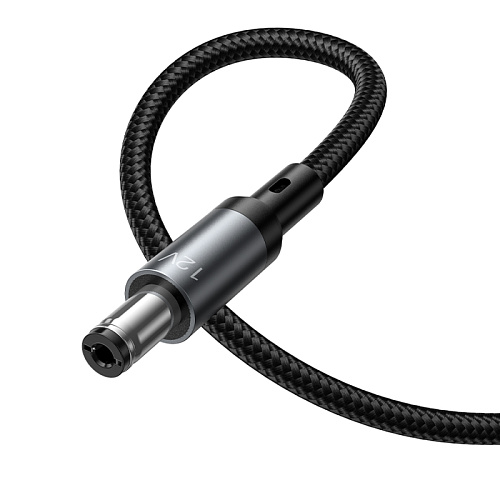 Кабель USB-C на круглое отверстие 5.5 * 2.5/5.5 * 2.1, 12V, X129, HOCO, заряжать настольные лампы, бритвы и т.д., черный