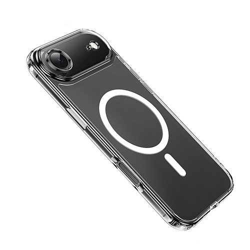 Чехол силиконовый для iPhone 17 Air, Магнитный (MagSafe), HOCO, прозрачный