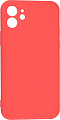 Чехол силиконовый для iPhone 12 (6.1), good quality, с защитой камеры, X-CASE, красный