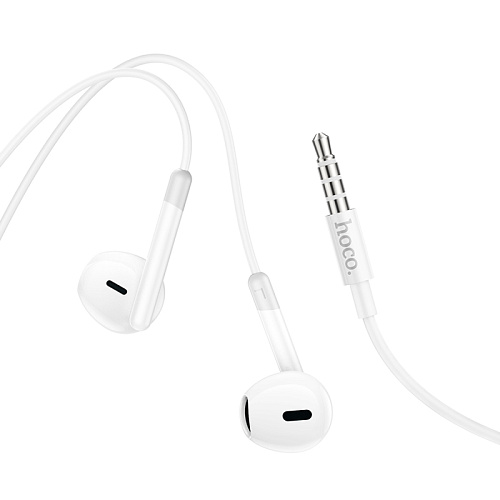 Проводные наушники M109, Pure joy wire control earphones, HOCO, белый