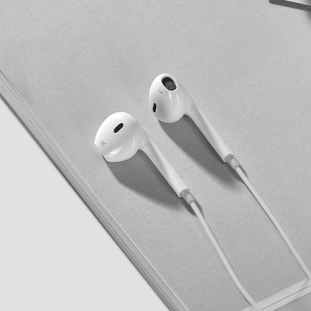 Проводные наушники M101, Type-C  Crystal joy wire-controlled earphones with microphone, HOCO, белые