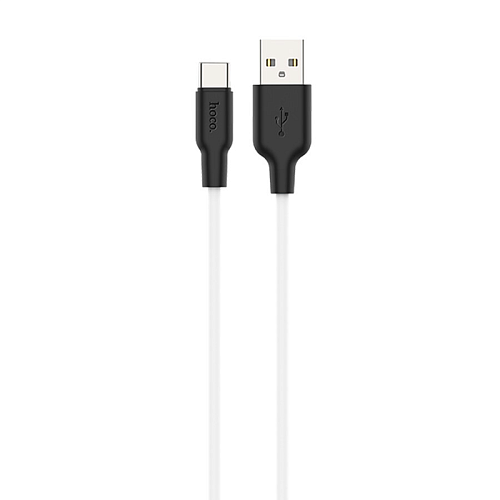 USB Кабель Type-C, HOCO, X21 Plus, силиконовый, черно-белый