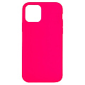 Чехол - накладка для iPhone 11, Silicon Case, без лого, ярко-розовый