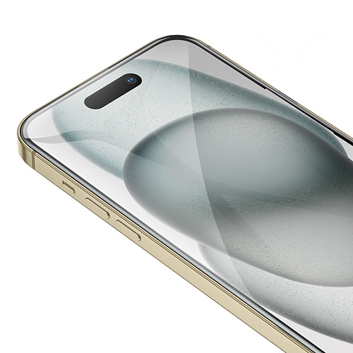 Защитное стекло для iPhone 15/16, A777, HOCO, HD, рамка черная