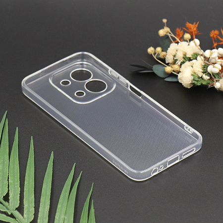 Чехол силиконовый для Xiaomi Redmi 15C (4G), c защитой камеры, X-CASE, прозрачный