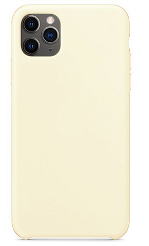 Чехол - накладка для iPhone 12 Pro Max, Silicon Case, молочный