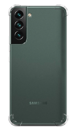 Чехол силиконовый для Samsung Galaxy S22 Plus, усиленные края, X-CASE, прозрачный