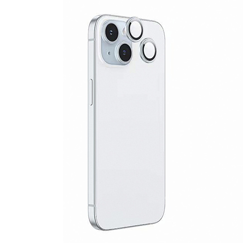 Защитное стекло для iPhone 15/15 Plus, V13, HOCO, на заднюю камеру, светло-голубой